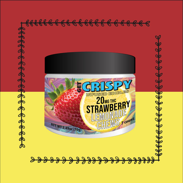 CRISPY Vegan Strawberry Lemonade Chew 20mg 7ct