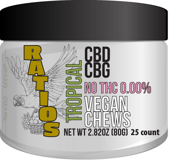 RATIOS CBD CBG 25:25mg Tropical 25ct