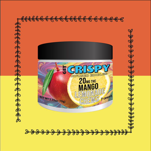 CRISPY Vegan Mango Lemonade Chew 20mg 7ct