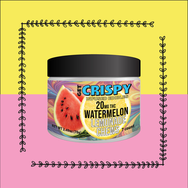 CRISPY Vegan Watermelon Lemonade Chew 20mg 7ct